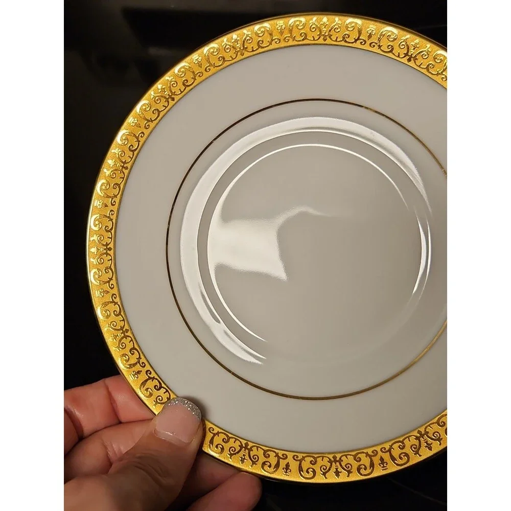 Vintage Royal Gallery Golden Buffet 22K Gold Rimmed Saucer Only Near Mint